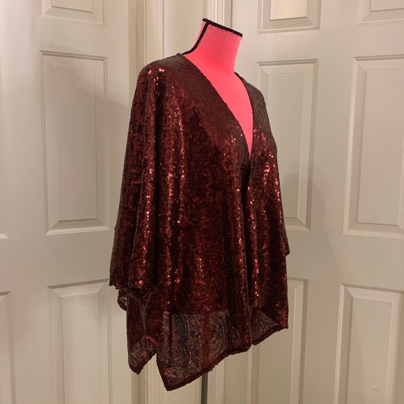 New Seductions sequined cardigan jacket/wrap/top - Picture 3 of 9